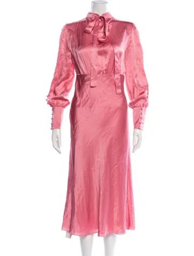 Pre-owned Veronica Beard Silk Midi Length Dress In Pink