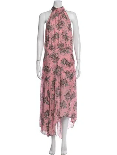 Pre-owned Veronica Beard Silk Midi Length Dress In Pink