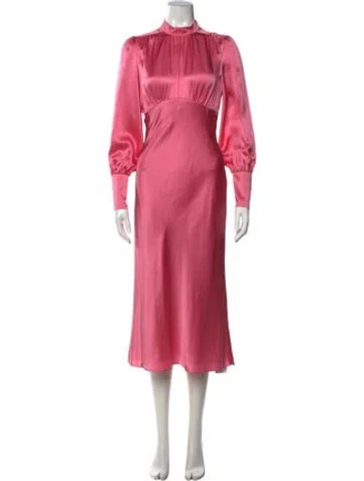 Pre-owned Veronica Beard Silk Midi Length Dress In Pink
