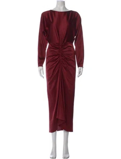 Pre-owned Veronica Beard Silk Midi Length Dress In Red