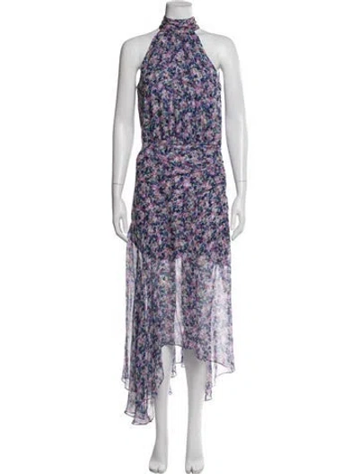 Pre-owned Veronica Beard Silk Midi Length Dress W/ Tags In Multi