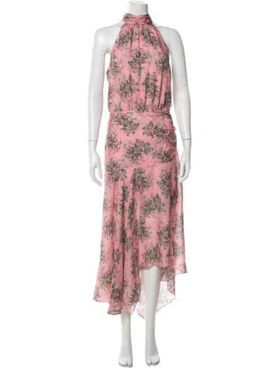 Pre-owned Veronica Beard Silk Midi Length Dress W/ Tags In Pink