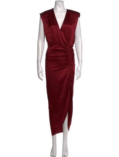 Pre-owned Veronica Beard Silk Midi Length Dress W/ Tags In Red