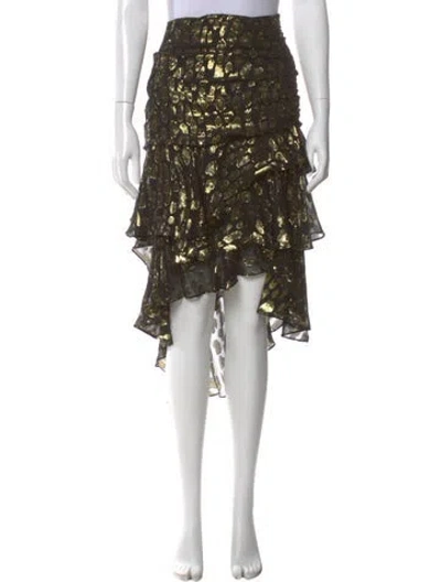 Pre-owned Veronica Beard Silk Midi Length Skirt