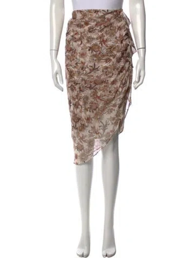 Pre-owned Veronica Beard Silk Midi Length Skirt