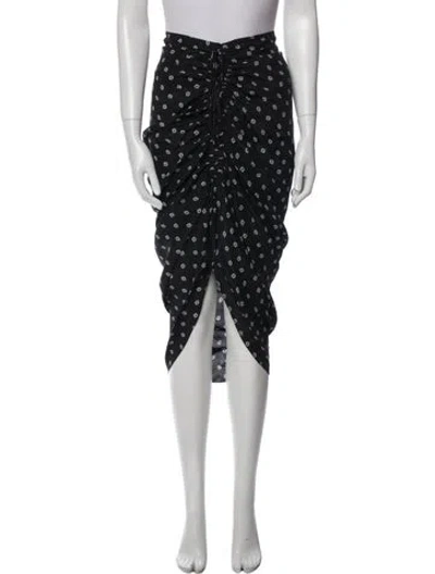 Pre-owned Veronica Beard Silk Midi Length Skirt In Black