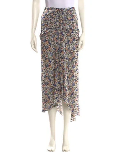 Pre-owned Veronica Beard Silk Midi Length Skirt In Black