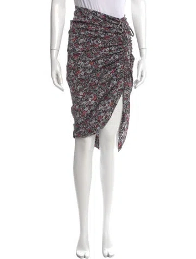 Pre-owned Veronica Beard Silk Midi Length Skirt In Black