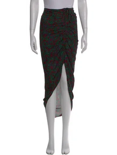 Pre-owned Veronica Beard Silk Midi Length Skirt In Black