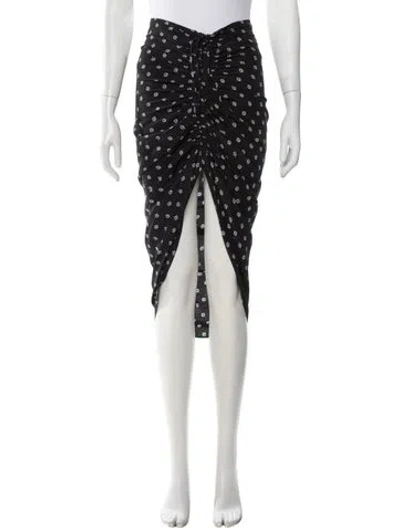 Pre-owned Veronica Beard Silk Midi Length Skirt In Black
