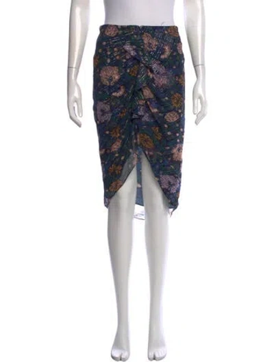 Pre-owned Veronica Beard Silk Midi Length Skirt In Black