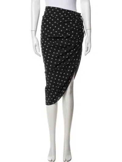 Pre-owned Veronica Beard Silk Midi Length Skirt In Black