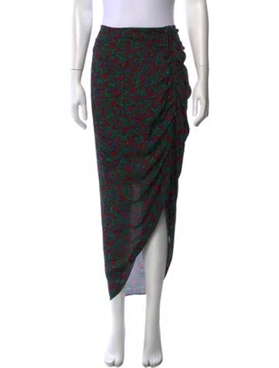 Pre-owned Veronica Beard Silk Midi Length Skirt In Black