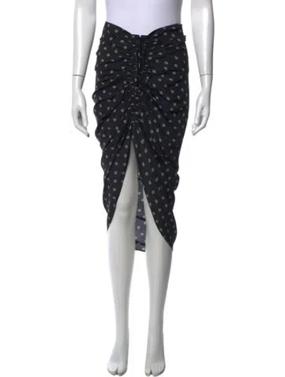 Pre-owned Veronica Beard Silk Midi Length Skirt In Blue