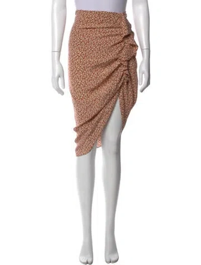 Pre-owned Veronica Beard Silk Midi Length Skirt In Brown
