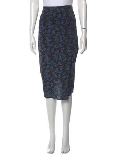 Pre-owned Veronica Beard Silk Midi Length Skirt In Multi