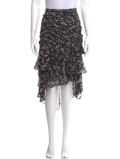 Pre-owned Veronica Beard Silk Midi Length Skirt In Multi