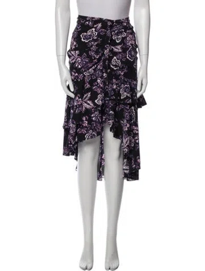 Pre-owned Veronica Beard Silk Midi Length Skirt In Multi