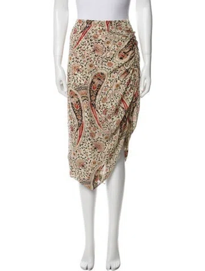 Pre-owned Veronica Beard Silk Midi Length Skirt In Multi