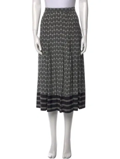 Pre-owned Veronica Beard Silk Midi Length Skirt In Multi