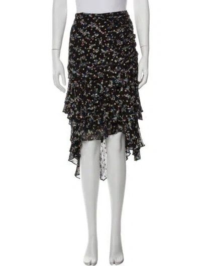 Pre-owned Veronica Beard Silk Midi Length Skirt In Multi