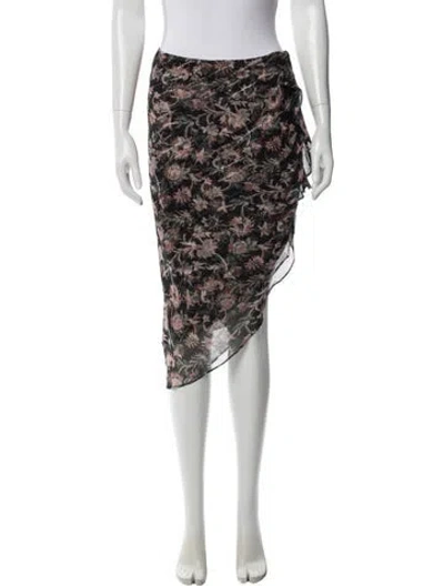 Pre-owned Veronica Beard Silk Midi Length Skirt In Multi