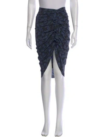 Pre-owned Veronica Beard Silk Midi Length Skirt In Multi