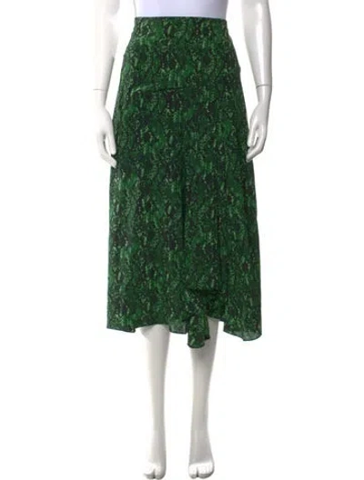 Pre-owned Veronica Beard Silk Midi Length Skirt In Multi