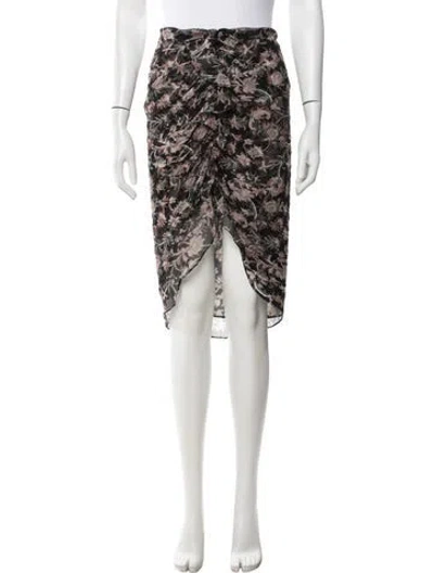 Pre-owned Veronica Beard Silk Midi Length Skirt In Multicolor