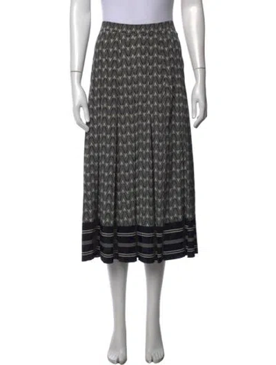 Pre-owned Veronica Beard Silk Midi Length Skirt In Multicolor