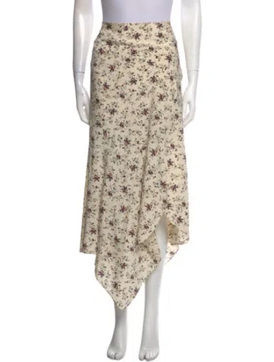 Pre-owned Veronica Beard Silk Midi Length Skirt In Neutral