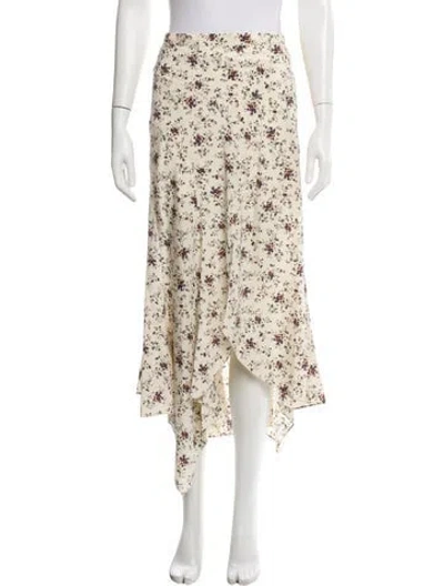 Pre-owned Veronica Beard Silk Midi Length Skirt In Neutral