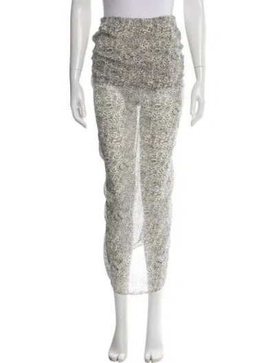 Pre-owned Veronica Beard Silk Midi Length Skirt In Neutral