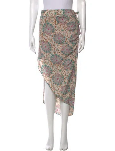 Pre-owned Veronica Beard Silk Midi Length Skirt In Neutral