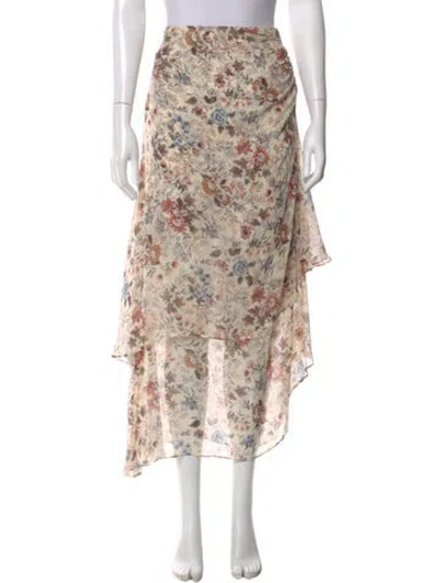 Pre-owned Veronica Beard Silk Midi Length Skirt In Neutral
