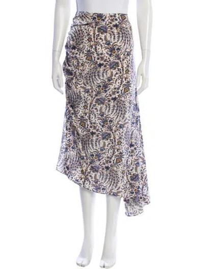 Pre-owned Veronica Beard Silk Midi Length Skirt In Neutral