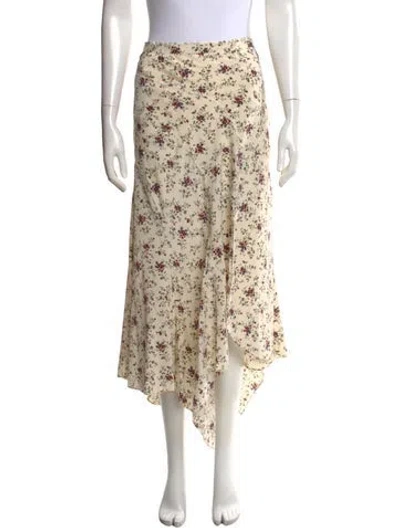 Pre-owned Veronica Beard Silk Midi Length Skirt In Neutral