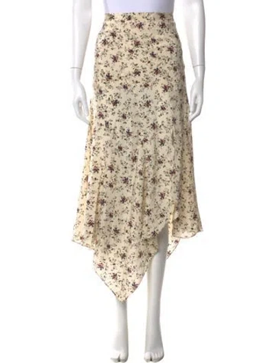 Pre-owned Veronica Beard Silk Midi Length Skirt In Neutral