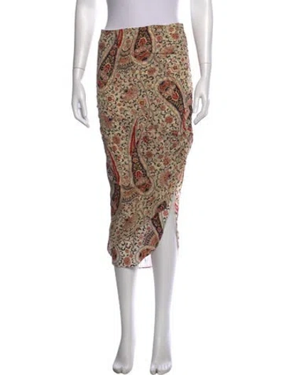 Pre-owned Veronica Beard Silk Midi Length Skirt In Neutral