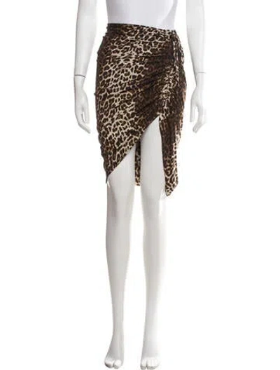 Pre-owned Veronica Beard Silk Midi Length Skirt In Neutrals