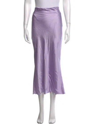 Pre-owned Veronica Beard Silk Midi Length Skirt In Purple