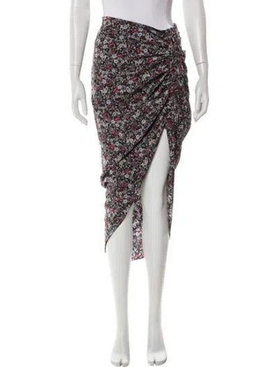 Pre-owned Veronica Beard Silk Midi Length Skirt W/ Tags In Burgundy