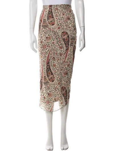 Pre-owned Veronica Beard Silk Midi Length Skirt W/ Tags In Multicolor