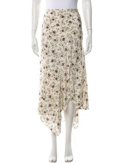 Pre-owned Veronica Beard Silk Midi Length Skirt W/ Tags In Neutral