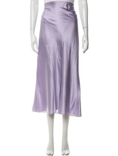 Pre-owned Veronica Beard Silk Midi Length Skirt W/ Tags In Purple