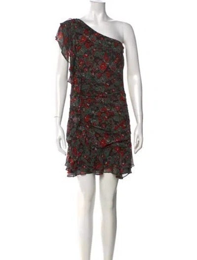 Pre-owned Veronica Beard Silk Mini Dress In Black