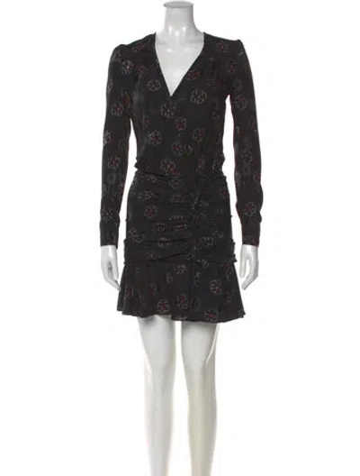 Pre-owned Veronica Beard Silk Mini Dress In Black