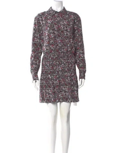 Pre-owned Veronica Beard Silk Mini Dress In Black