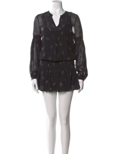 Pre-owned Veronica Beard Silk Mini Dress In Black