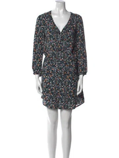 Pre-owned Veronica Beard Silk Mini Dress In Black